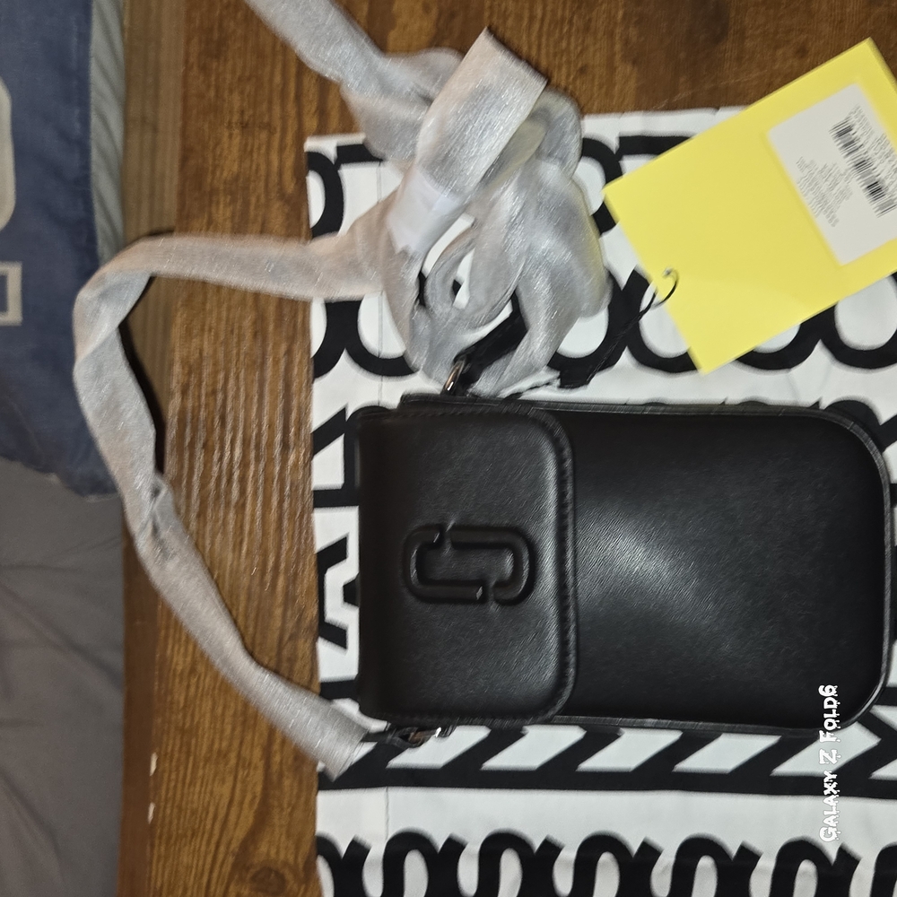 Marc Jacobs Black and Silver Satchel